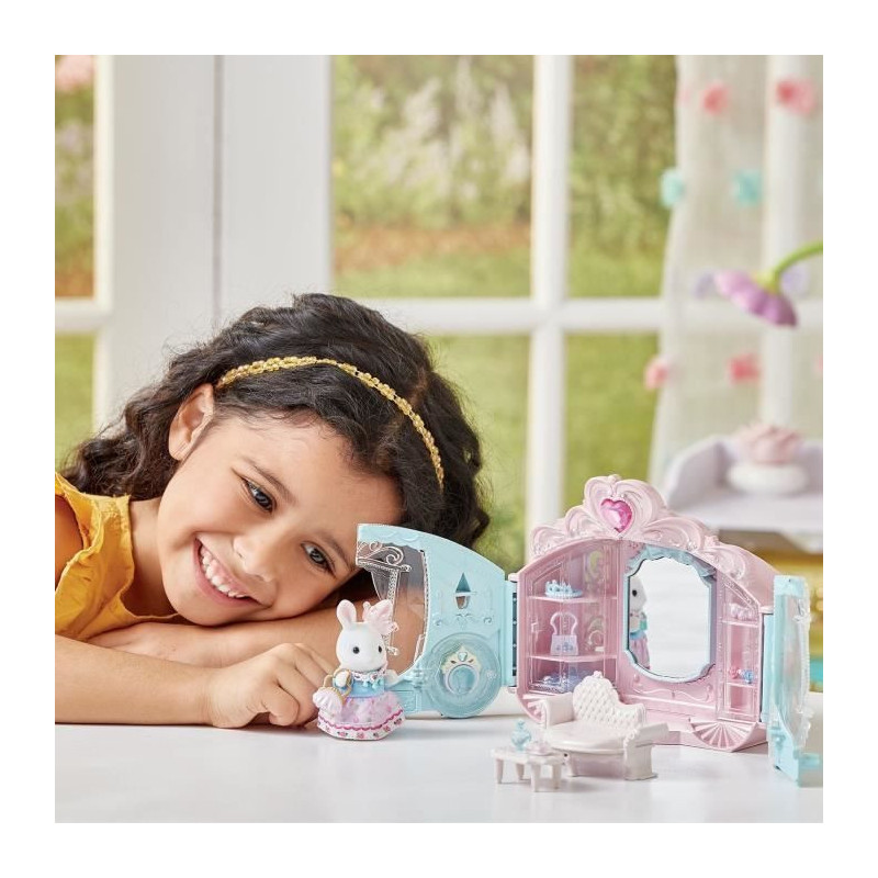 Playset - SYLVANIAN FAMILIES - Princess Dressing - Carriage and Snow R