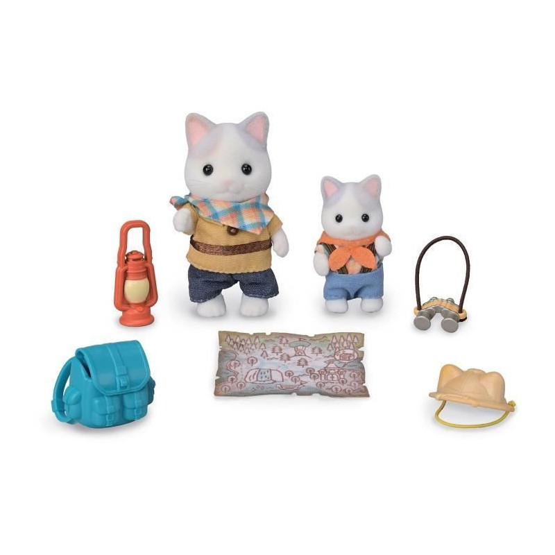 Action Figures - SYLVANIAN FAMILIES - Son and Baby Cat Latte - Secret