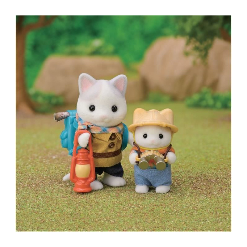 Action Figures - SYLVANIAN FAMILIES - Son and Baby Cat Latte - Secret