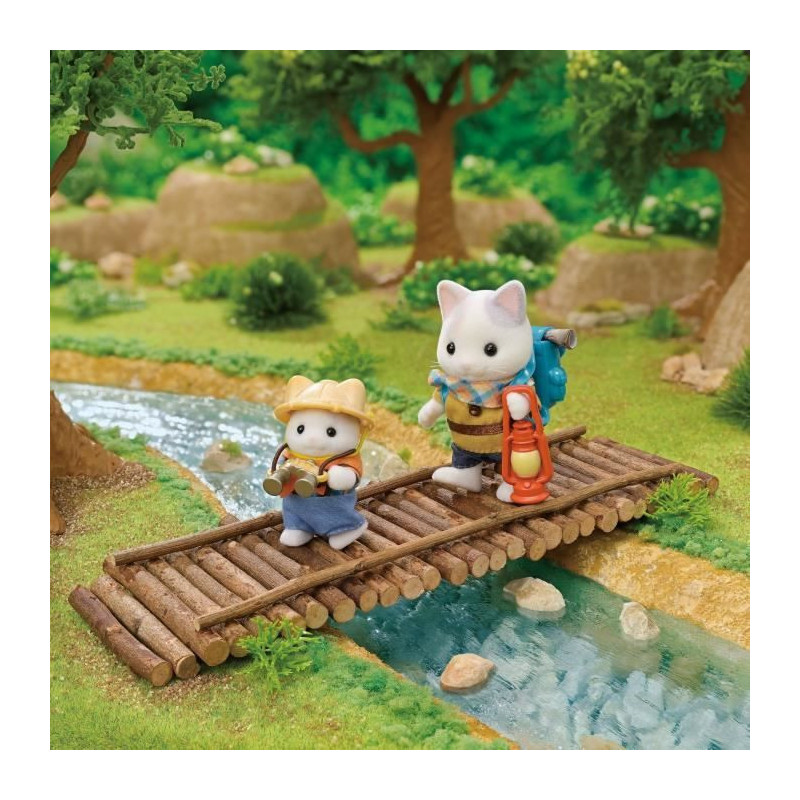 Action Figures - SYLVANIAN FAMILIES - Son and Baby Cat Latte - Secret