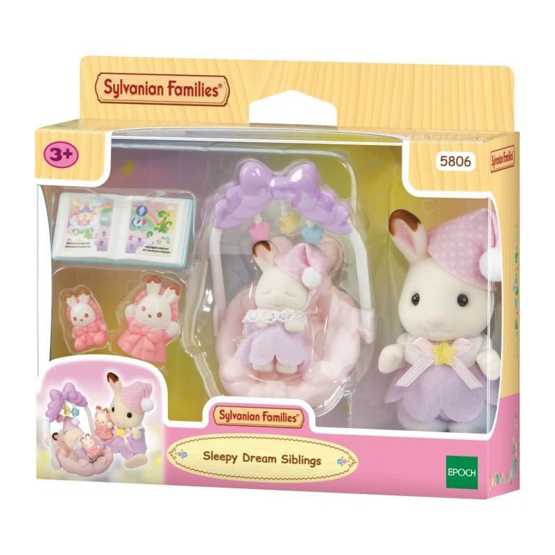 Chocolate Rabbit Sisters Bedtime - SYLVANIAN FAMILIES - 5806