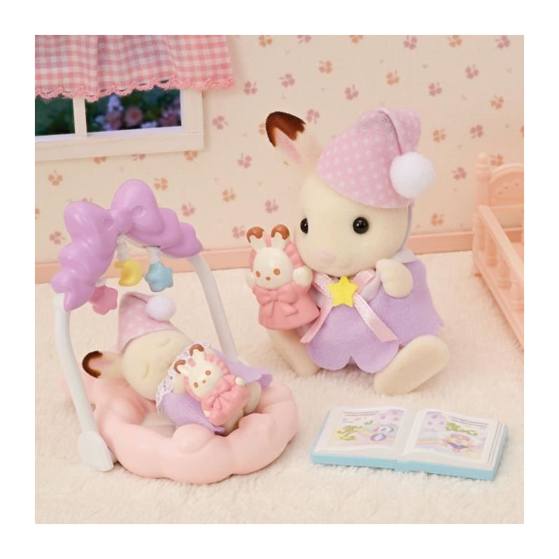 Chocolate Rabbit Sisters Bedtime - SYLVANIAN FAMILIES - 5806