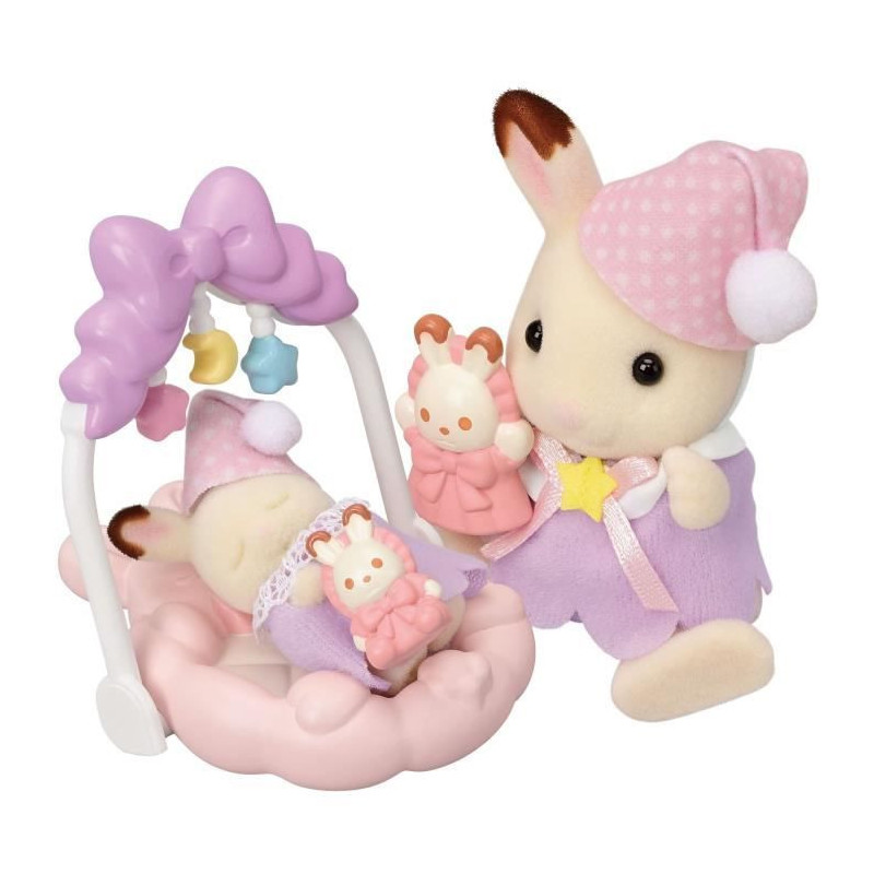Chocolate Rabbit Sisters Bedtime - SYLVANIAN FAMILIES - 5806