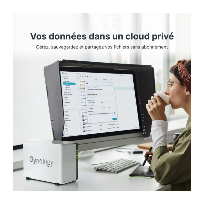 NAS server - SYNOLOGY - DS223J - 2 bays