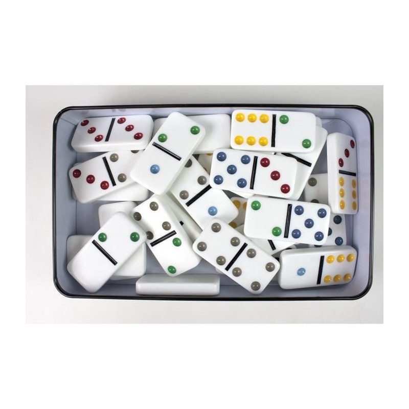 TACTIC Domino Double 6 - Metal Box