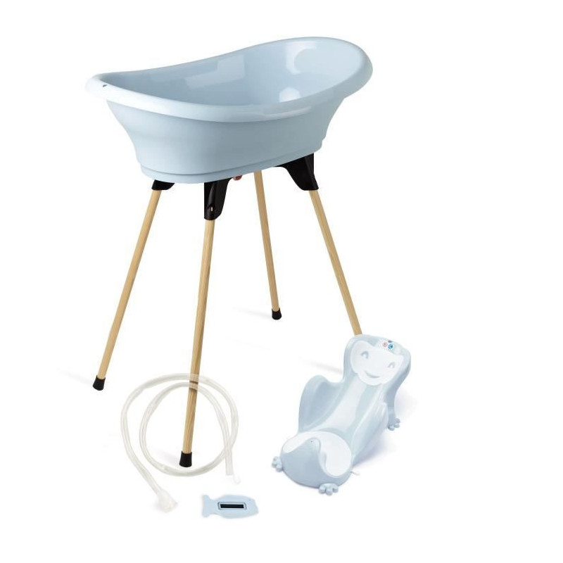 Thermobaby Vasco Thermobaby 5 in 1 blue flower bathtub - Made in Franc