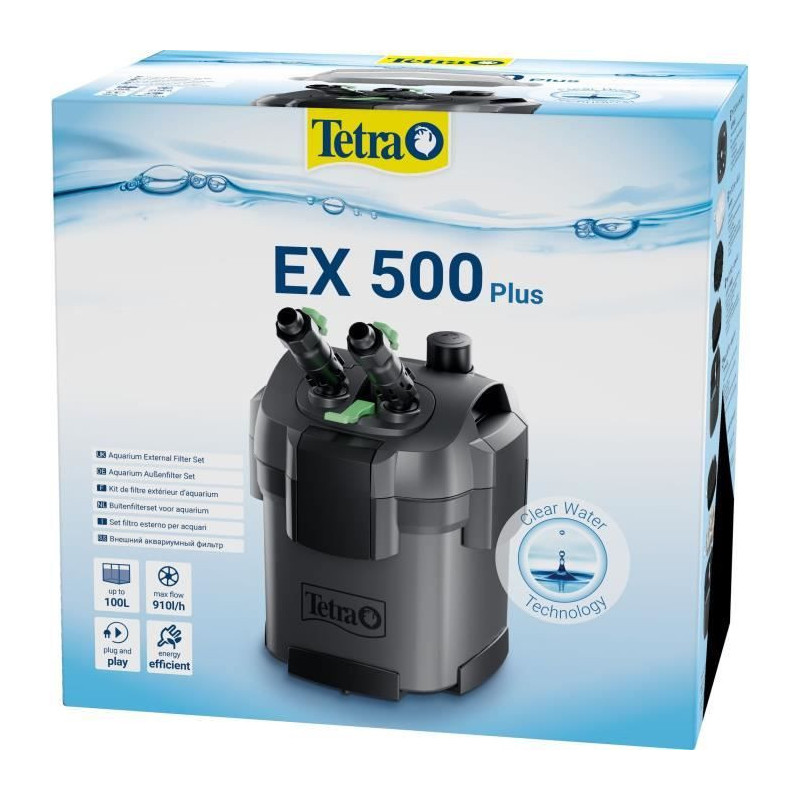 External filter - TETRA - EX 500 plus - For aquariums up to 100 L