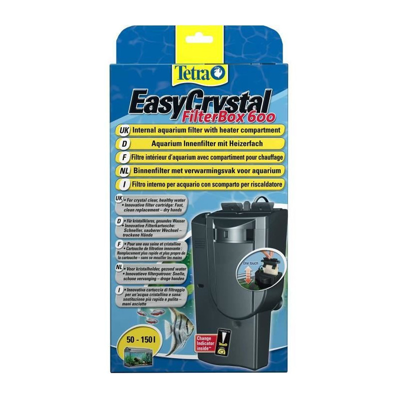Tetra EasyCrystal Filterbox 600 Interior filter - 600 L/H - For aquari