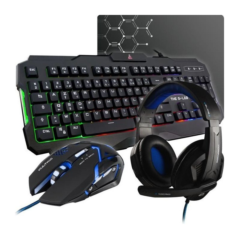 THE G-LAB COMBO ARGON Keyboard FR Backlit Performance + Mouse Coating