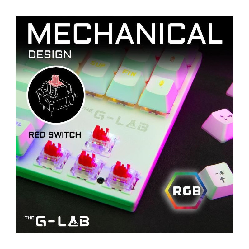 Combo Gaming Mechanical Keyboard TKL + Mouse - THE G-LAB - COMBO MERCU