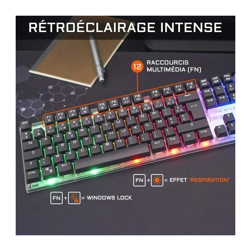 3 in 1 Gaming Combo - Backlit gaming keyboard and gaming mouse + Mouse