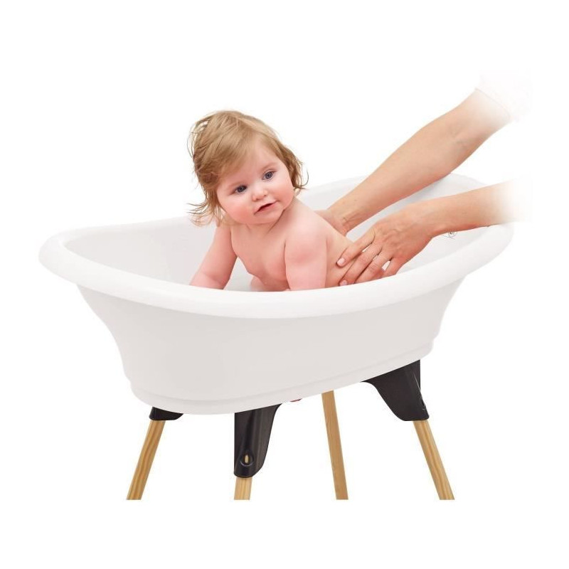 THERMOBABY TUB KIT VASCO White Lily of the valley: bathtub + feet + dr