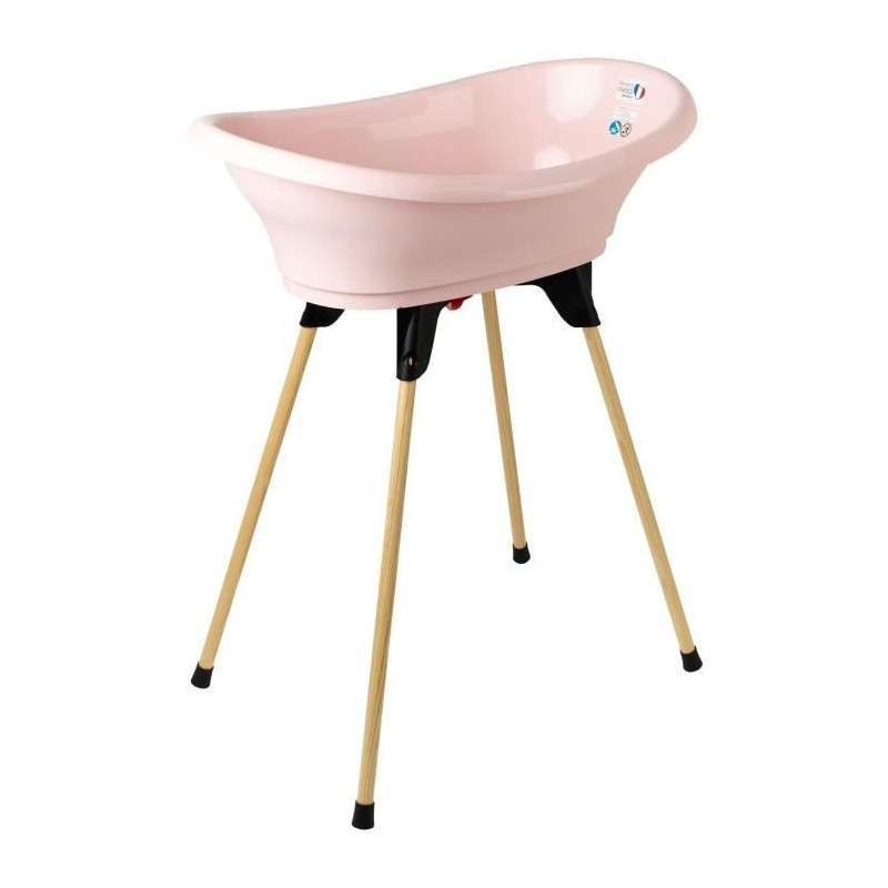 THERMOBABY TUB KIT VASCO Powder pink: bathtub + feet + drain hose