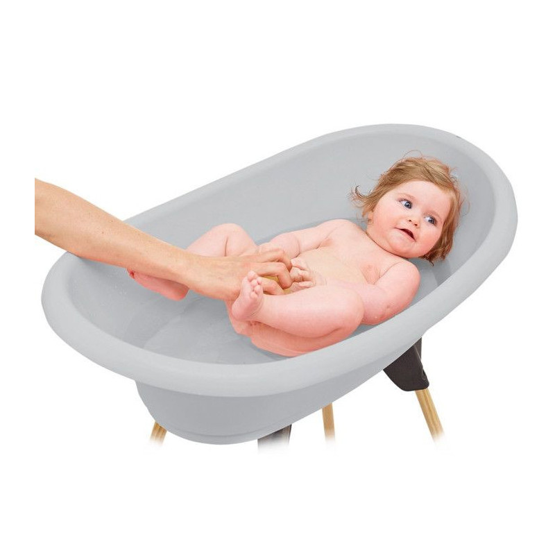 THERMOBABY Bath kit VASCO Charm gray: bath + feet + drain pipe