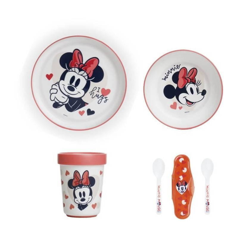 THERMOBABY MINNIE 2nd age meal pack - 3 plates + a cup + 1 spoon