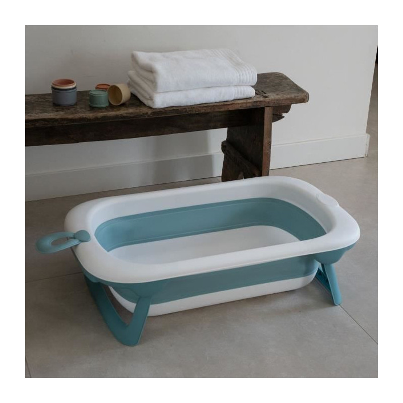 Foldable bathtub - THERMOBABY - BALNÉA - Compact - Drain plug - Up to