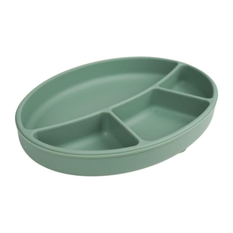 Suction plate - THERMOBABY - Silicone - Cactus Green - Compartmentaliz