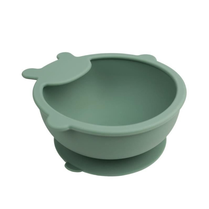 Suction cup bowl - THERMOBABY - Silicone - Cactus Green - Non-slip and