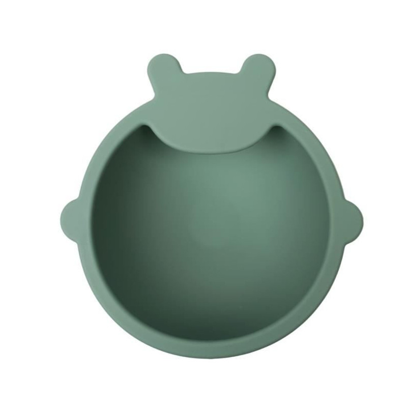 Suction cup bowl - THERMOBABY - Silicone - Cactus Green - Non-slip and