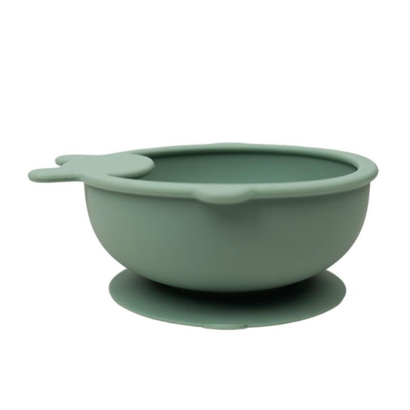 Suction cup bowl - THERMOBABY - Silicone - Cactus Green - Non-slip and