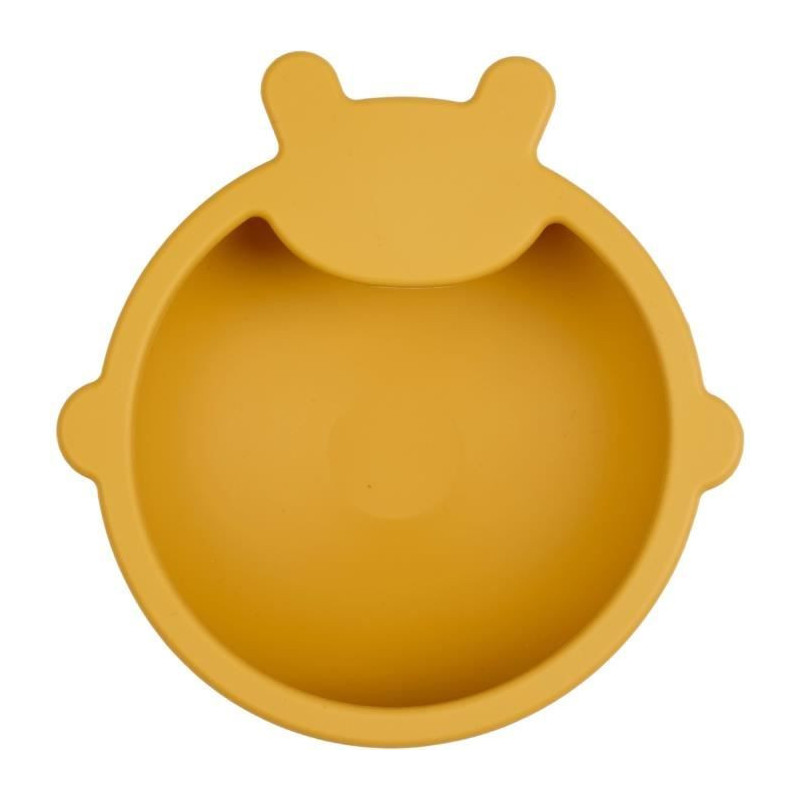 Suction Cup Bowl - THERMOBABY - Silicone - Honey Yellow, non-slip and