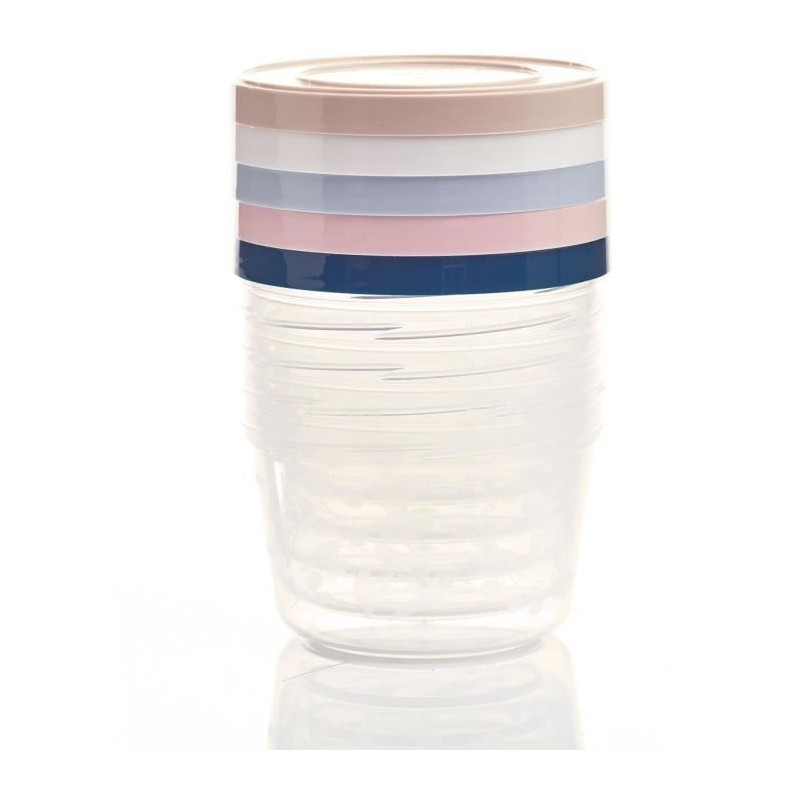 5 x 250ml storage boxes