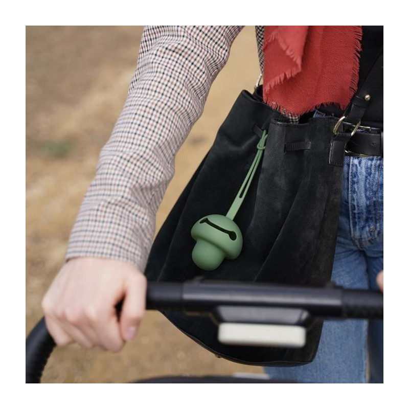Pacifier holder - THERMOBABY - Silicone - Cactus Green - Soft and BPA
