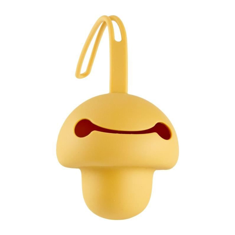 Pacifier holder - THERMOBABY - Silicone - Honey Yellow - Soft and BPA