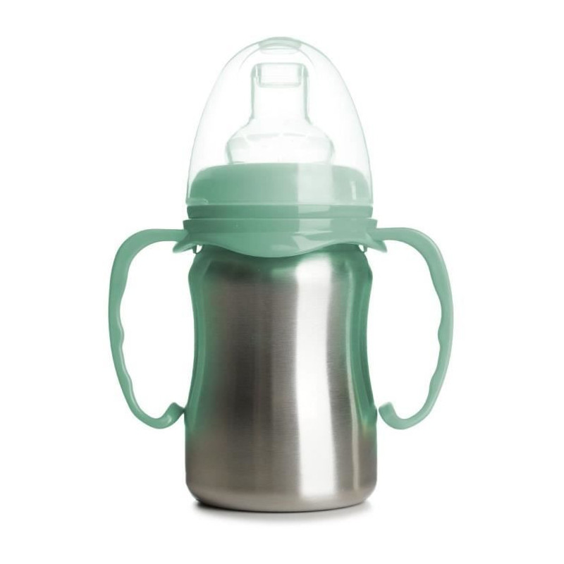 Learning cup - THERMOBABY - Stainless steel - 180 ml - Cactus green -