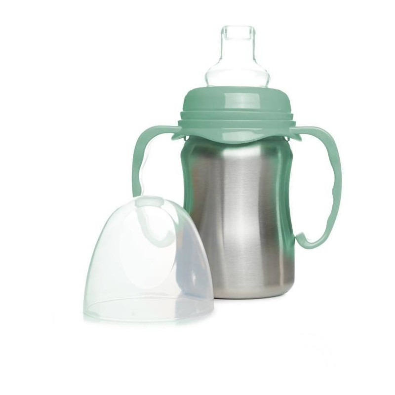 Learning cup - THERMOBABY - Stainless steel - 180 ml - Cactus green -