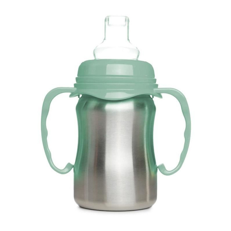 Learning cup - THERMOBABY - Stainless steel - 180 ml - Cactus green -