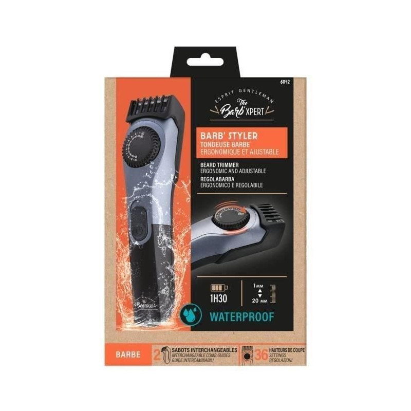 THE BARB' XPERT 6042 battery-powered beard trimmer - Lithium battery -