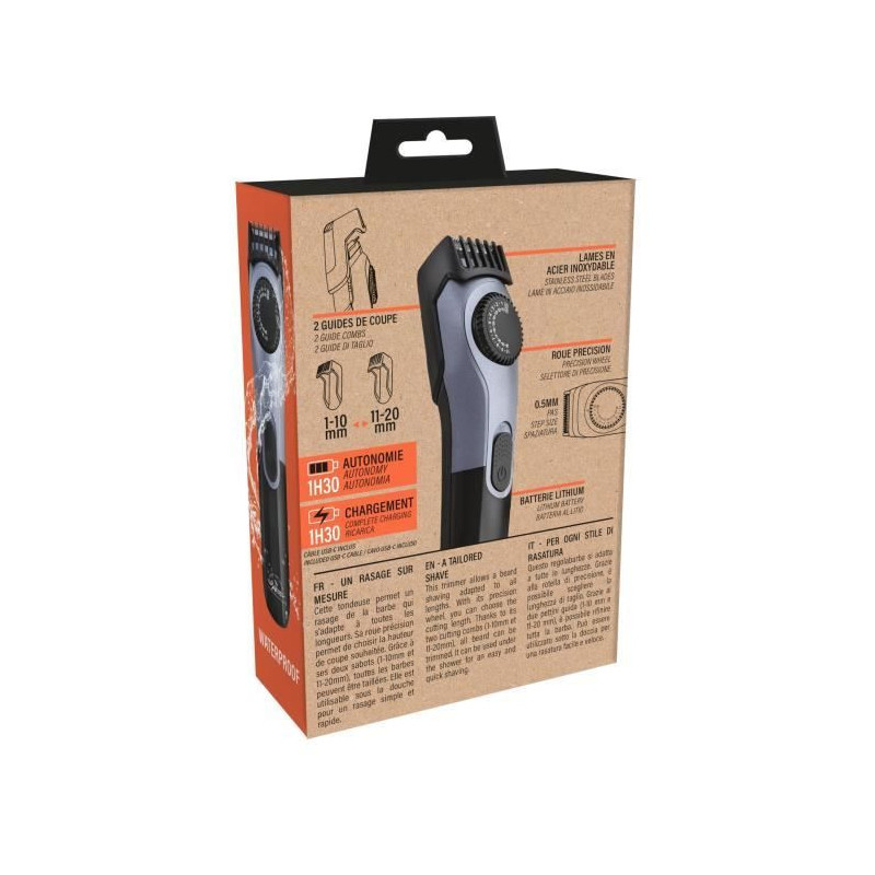 THE BARB' XPERT 6042 battery-powered beard trimmer - Lithium battery -