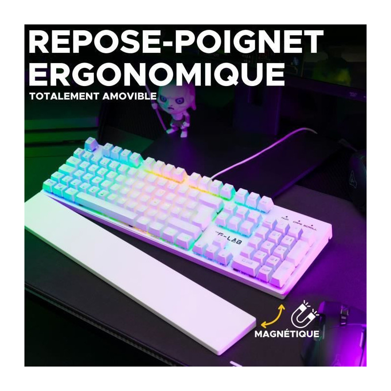 Gaming Keyboard - The G-Lab - KEYZ RUBIDIUM - Mechanical (Red Switch)