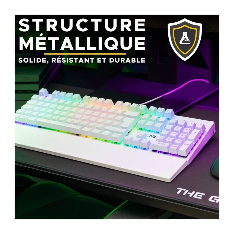 Gaming Keyboard - The G-Lab - KEYZ RUBIDIUM - Mechanical (Red Switch)