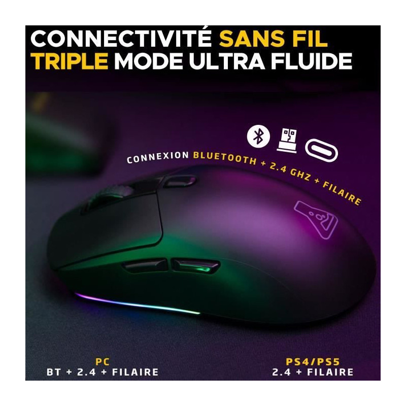 Competitive Gaming Mouse - Wired or wireless - The G-Lab - KULT-TITAN