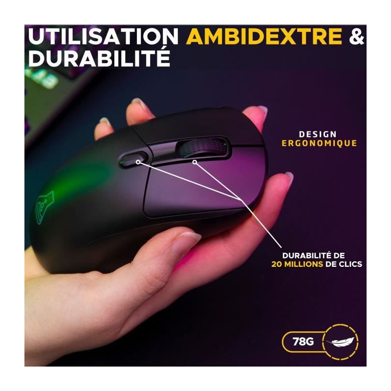 Competitive Gaming Mouse - Wired or wireless - The G-Lab - KULT-TITAN