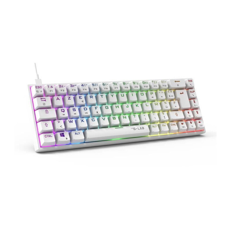 Gaming Keyboard - The G-Lab - KEYZ TITAN - Mechanical (Red Switch) - W