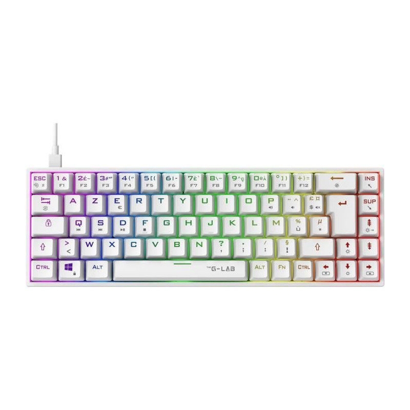 Gaming Keyboard - The G-Lab - KEYZ TITAN - Mechanical (Red Switch) - W