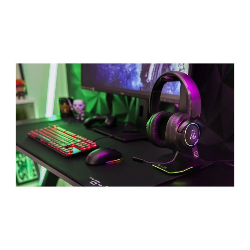 Wireless Gaming Headset - The G-Lab - KORP IRIDIUM - Microphone - RGB