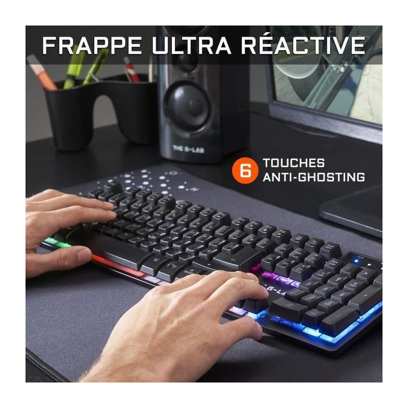 Combo KRYPTON - THE G-LAB - Retro Wired Gaming Keyboard and Mouse Pack