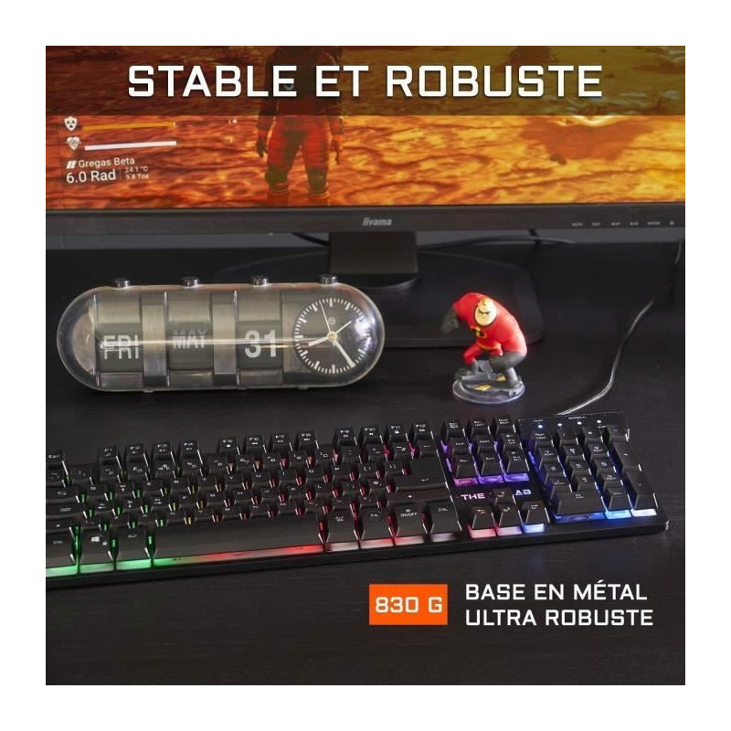Combo KRYPTON - THE G-LAB - Retro Wired Gaming Keyboard and Mouse Pack