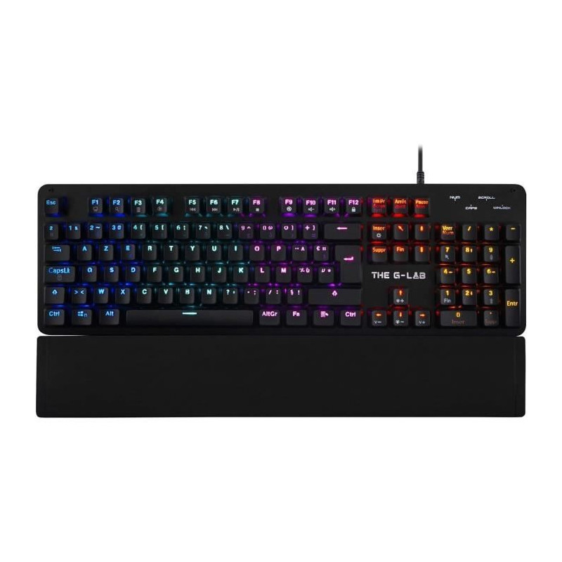 THE G-LAB Gaming Carbon Backlit mechanical keyboard - Switch Blues - W