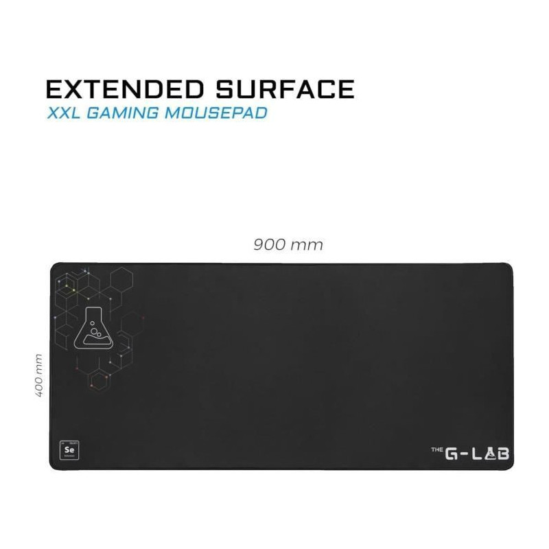 Mouse Pad - XXL - The G-Lab - PAD SELENIUM - 900x400x4mm - Black