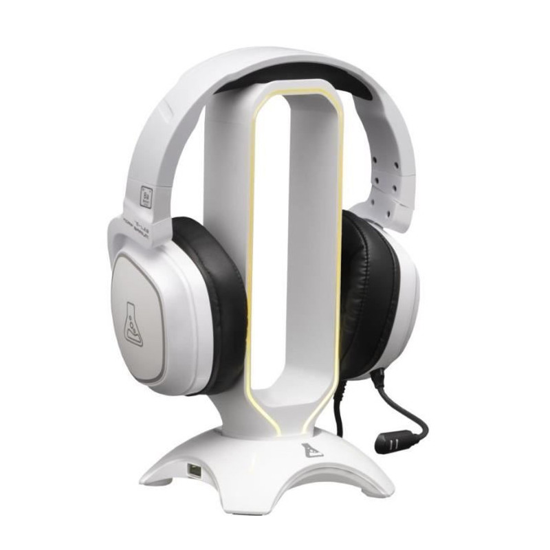 Headphone/Headset Stand - THE G-LAB - K-STAND RADO - RGB USB - White