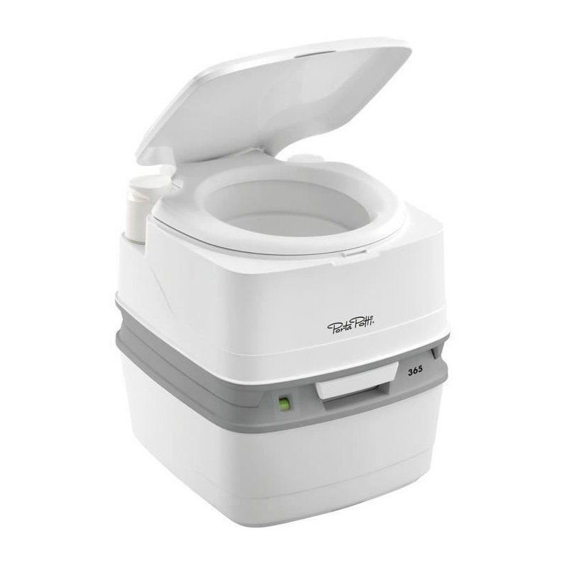 Portable toilet + white piston pump