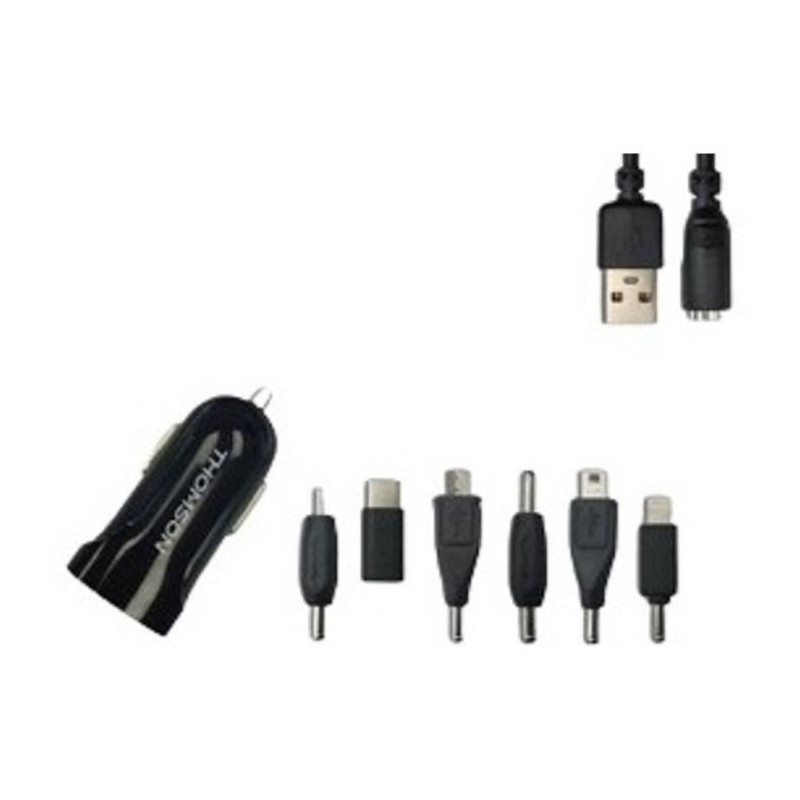 Charger + connector kit - THOMSON - AC charger - 12/24 V - 6 connector