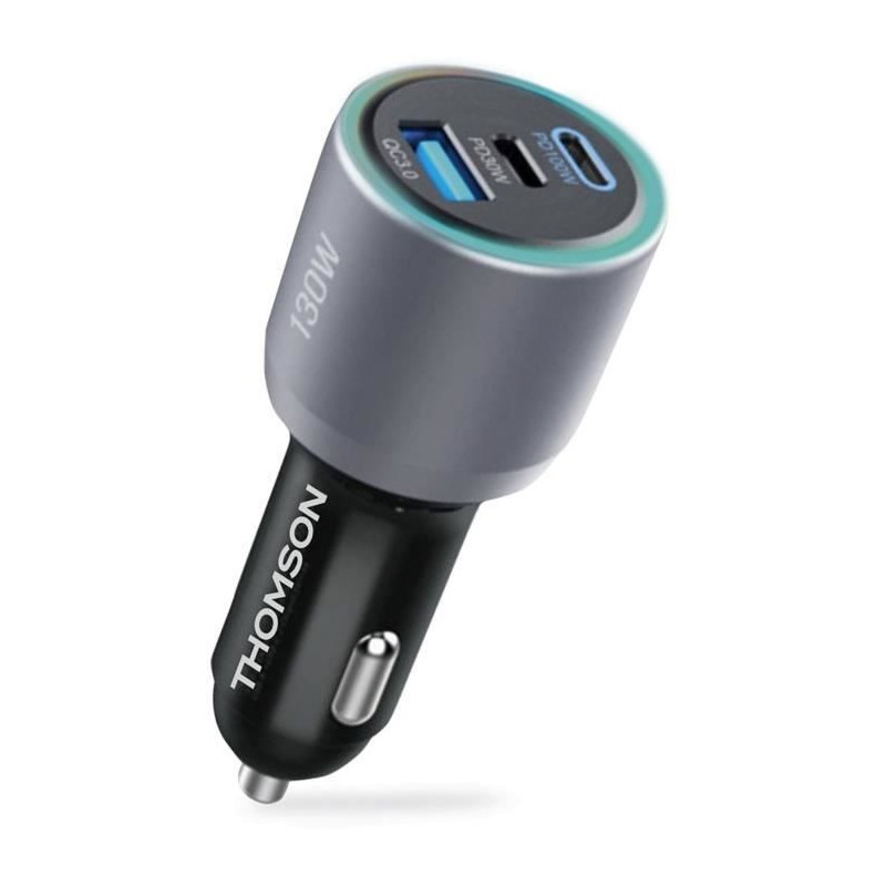 Car charger - THOMSON - 130 W - Total new generation GaN technology -