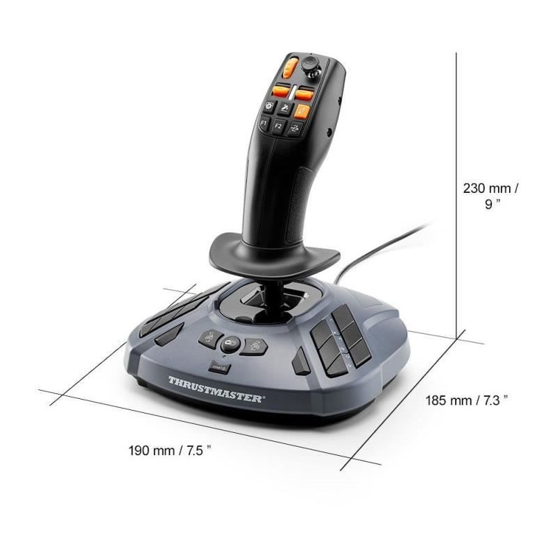 Joystick for simulator - THRUSMASTER - SimTask FarmStick Joystick - Bl