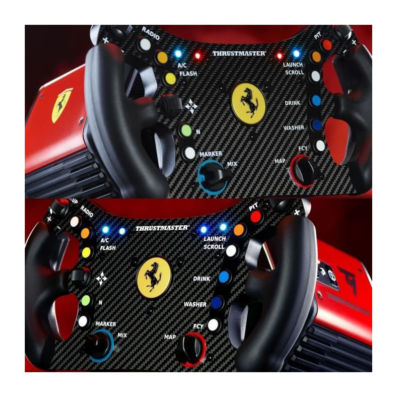 Steering wheel - THRUSMASTER - Ferrari 488 GT3 Wheel Add-On - Black an